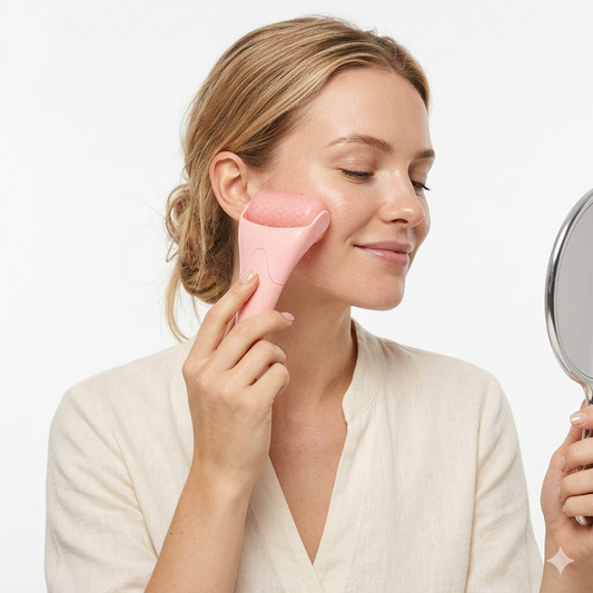 Virotenacosh Premium Ice Roller for Face & Eye - Professional Facial Massager for Puffiness Relief, Pore Tightening & Skin Soothing - Luxury Skin Care Tool