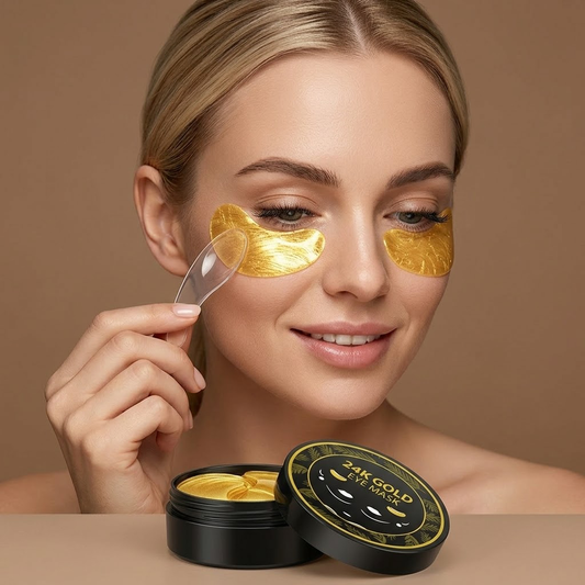 Virotenacosh Advanced 24K Gold Eye Patches - Rapid Dark Circle Removal & Puffiness Relief - Collagen Boosting Under Eye Treatment