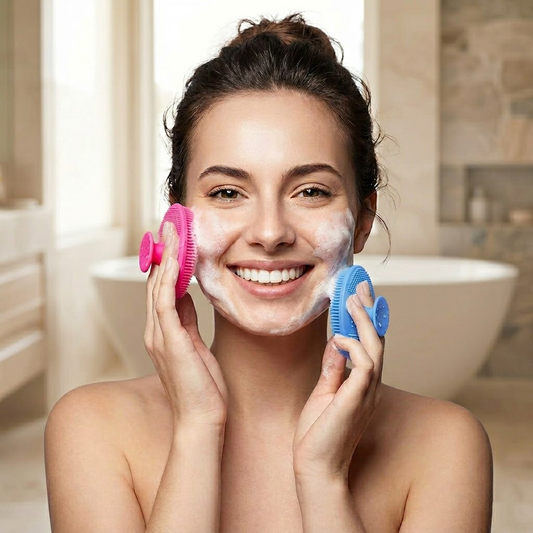 Virotenacosh Deep Pore Cleansing Brush – Gentle Silicone Face Scrubber for Radiant Skin & Effortless Exfoliation